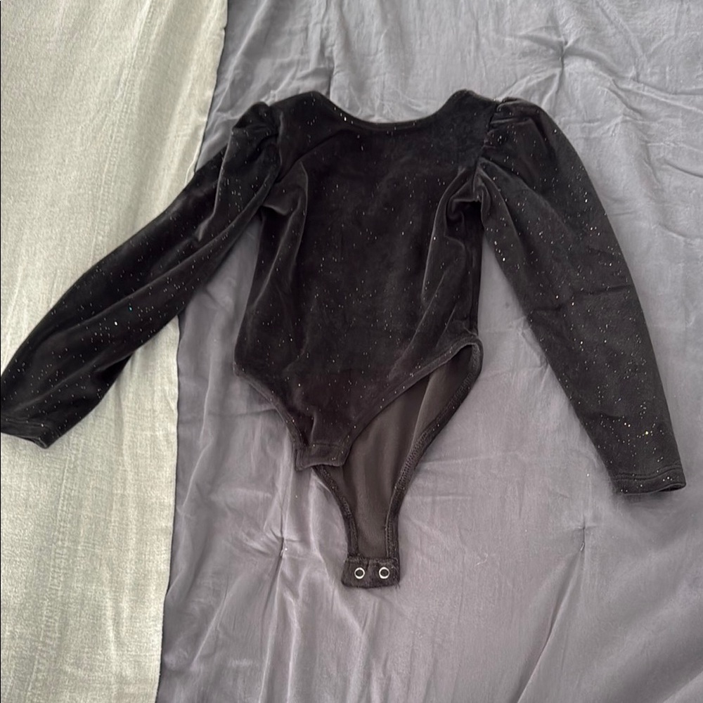 Black Sparkle Kids One Piece